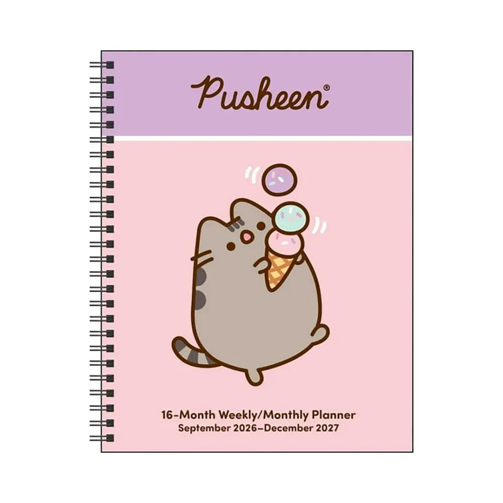 Pusheen 16-Month 2026-2027 Weekly/Monthly Planner Calendar