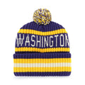47 Brand Purple Gold Washington Huskies Retro Dog Bering Cuff Knit Beanie thumbnail