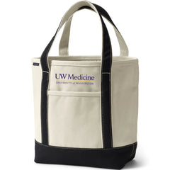 Photo of Lands' End Natural Canvas UW Medicine Open Top Tote Bag.