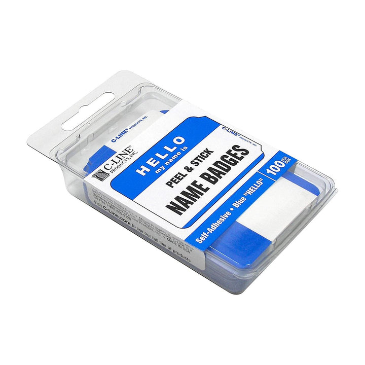 C-Line Hello My Name Is 3.5"x2.25" Name Badge 100 Count