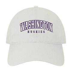 Photo of Legacy White Washington Huskies Noble Arch EZA Relaxed Twill Adjustable Hat.