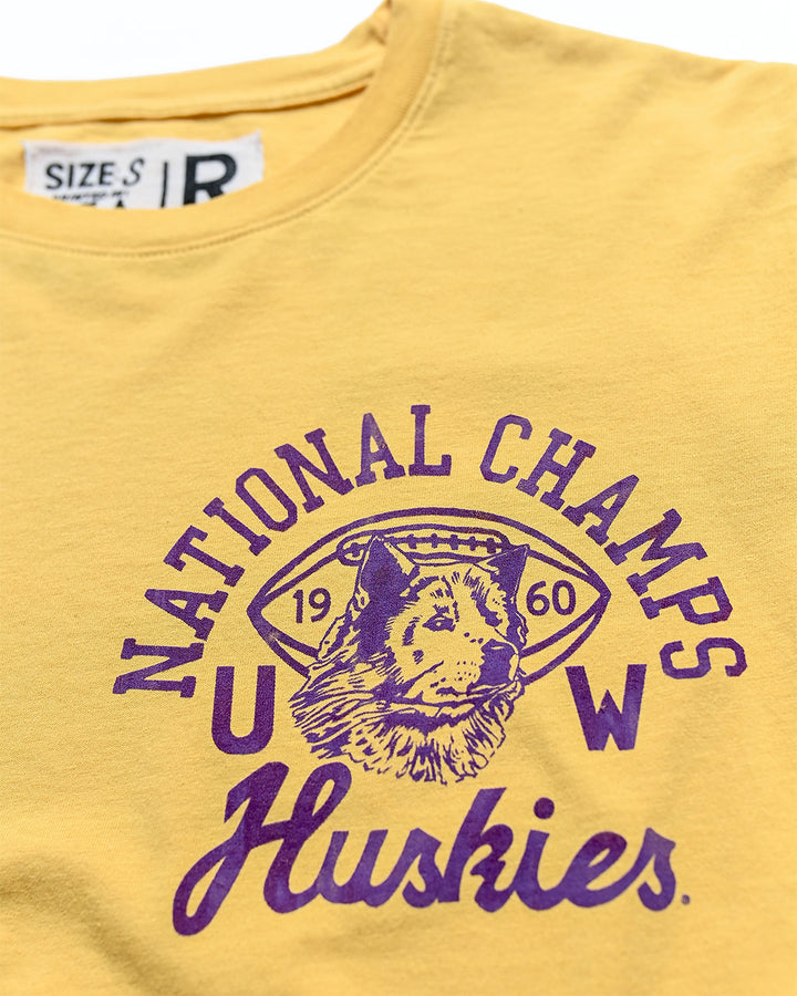 ROF Unisex 1960 National Champs UofW Football Tee