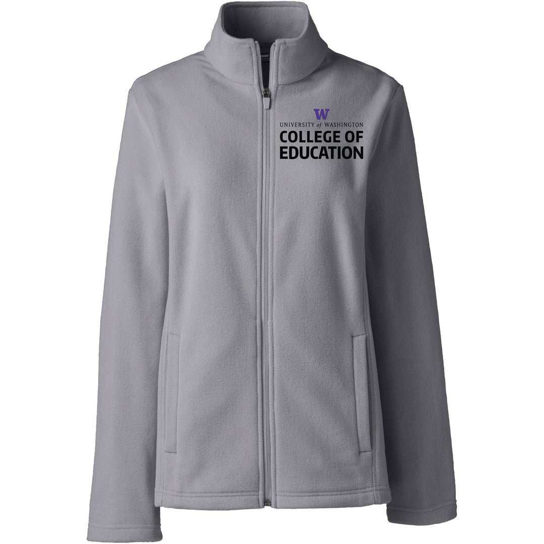 Lands' End Women's UW College of Education ThermaCheck Fleece Full Zip