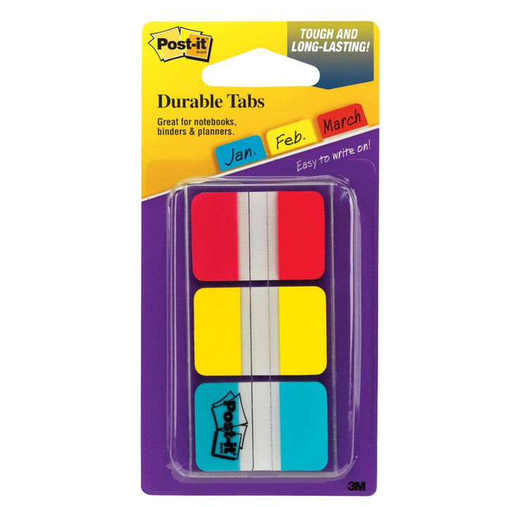 Post-it Three Colors 1"x1.5" Tabs 36 Pack