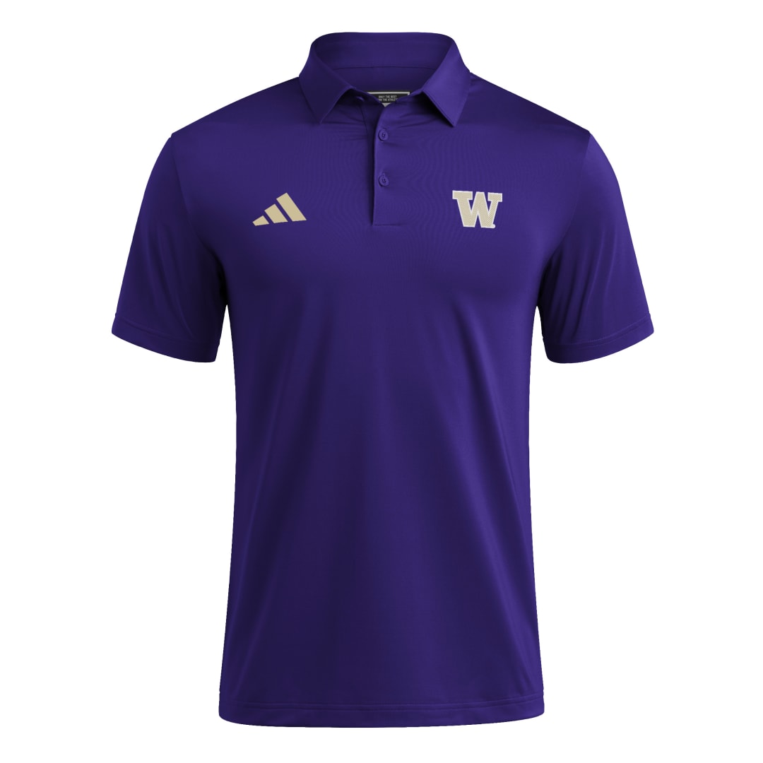 adidas Men's Washington Huskies Ultimate365 Solid Polo
