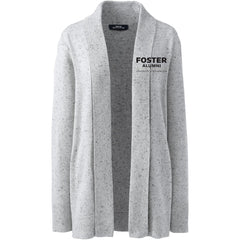 Photo of Lands' End Women's UW Foster Alumni Cotton Modal Shawl Collar Cardigan Sweater.