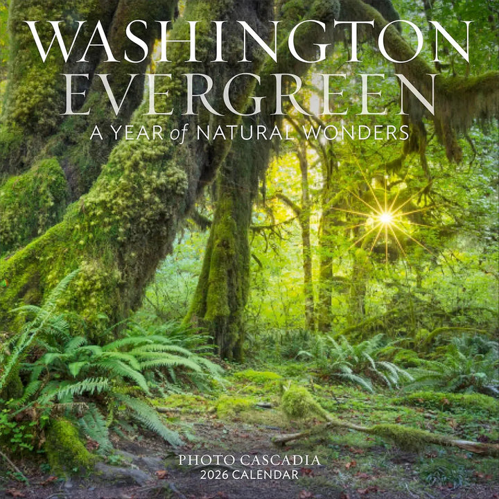 Washington Evergreen Wall Calendar 2026