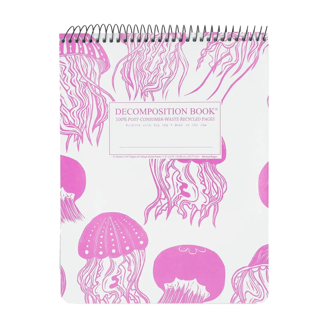 Decomposition Jellyfish 9.75" x 7.5" College Top Spiral 72ct