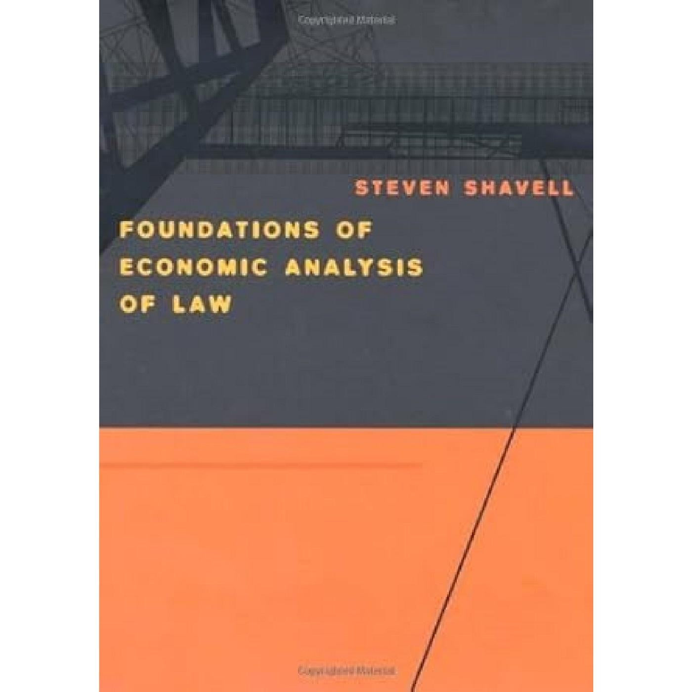 Foundations Of Economic Analysis Of Law – University Book Store