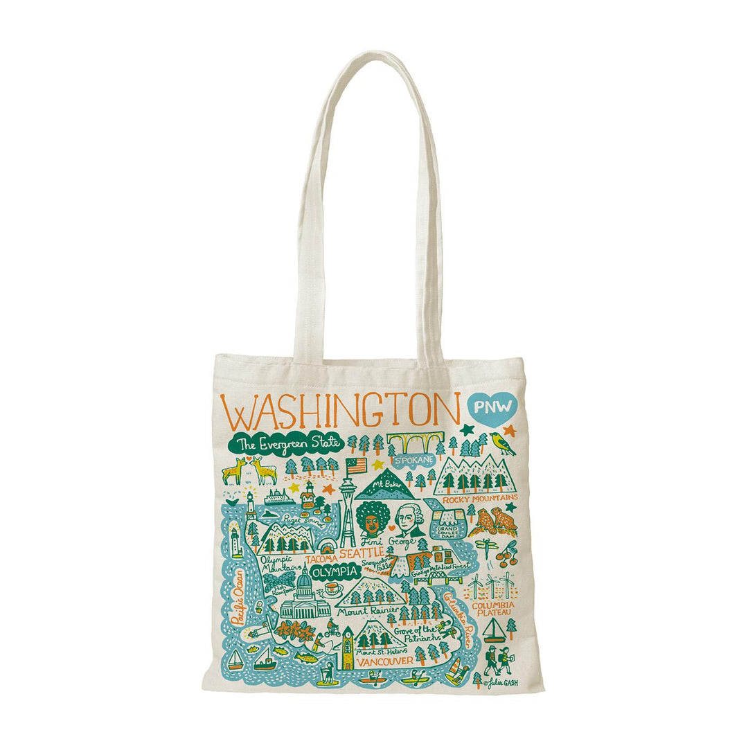 Neil Julia Gash Washington Statescape Canvas Slim Tote Bag