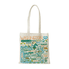 Photo of Neil Julia Gash Washington Statescape Canvas Slim Tote Bag.