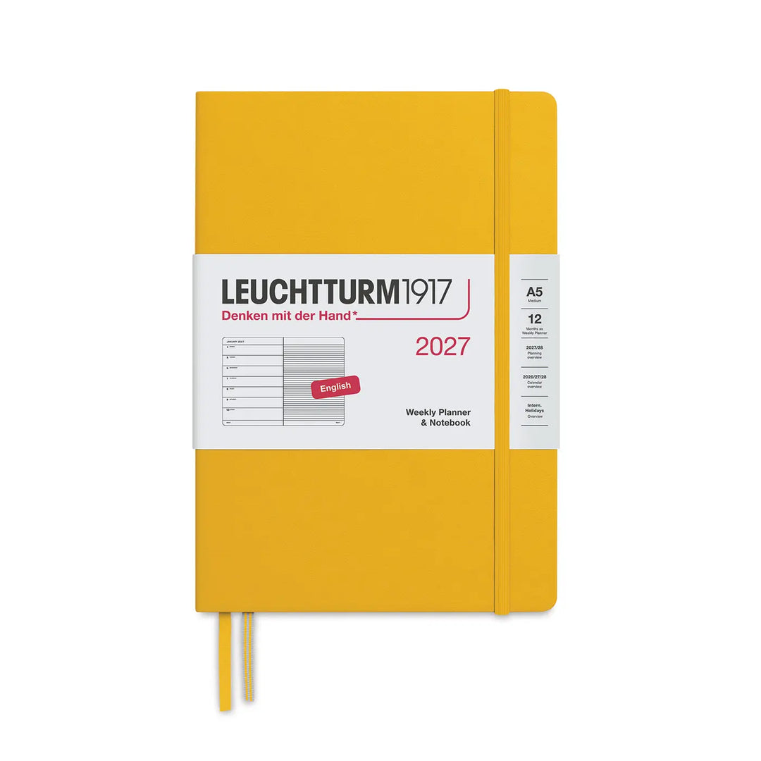 Leuchtturm 2027 A5 Weekly Hardcover Planner Notebook