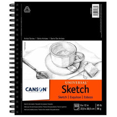 Photo of Canson Universal Heavyweight Sketch Spiral Pad.
