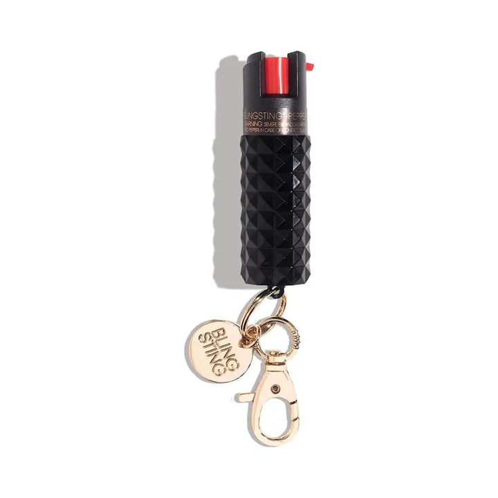 Blingsting Black Studded Pepper Spray
