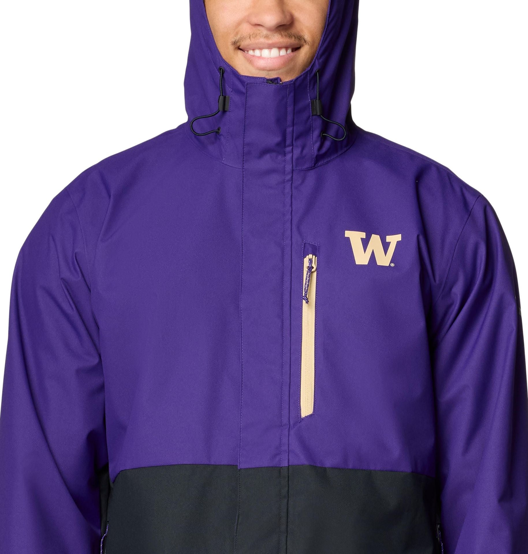 Columbia Men's Washington Huskies Field Bound Rain Jacket