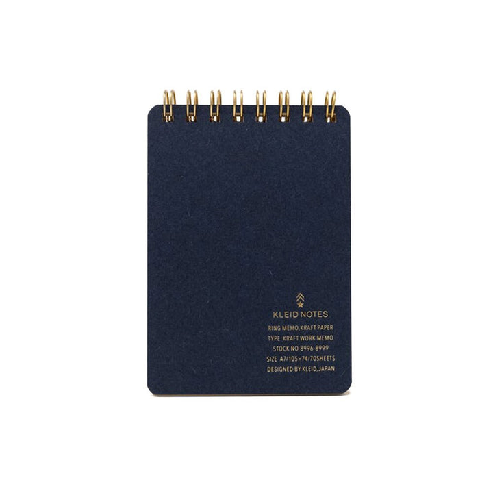 Kleid Kraft Paper Top Spiral Memo Book