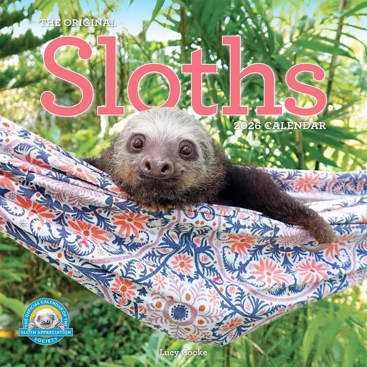 Original Sloths Wall Calendar 2026