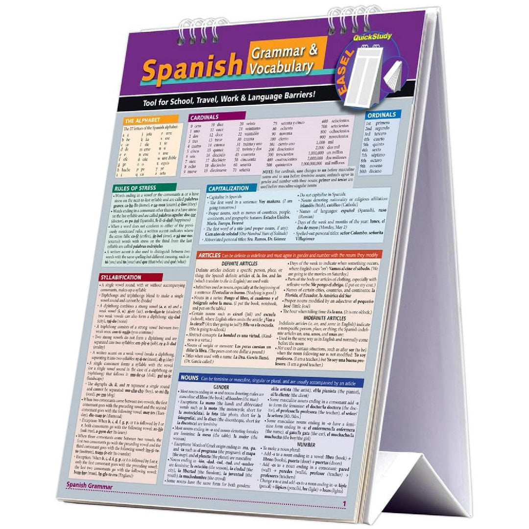 Spanish Grammar & Vocabulary Easel