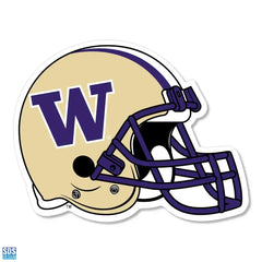Photo of SDS W Football Helmet Vinyl Decal 6".