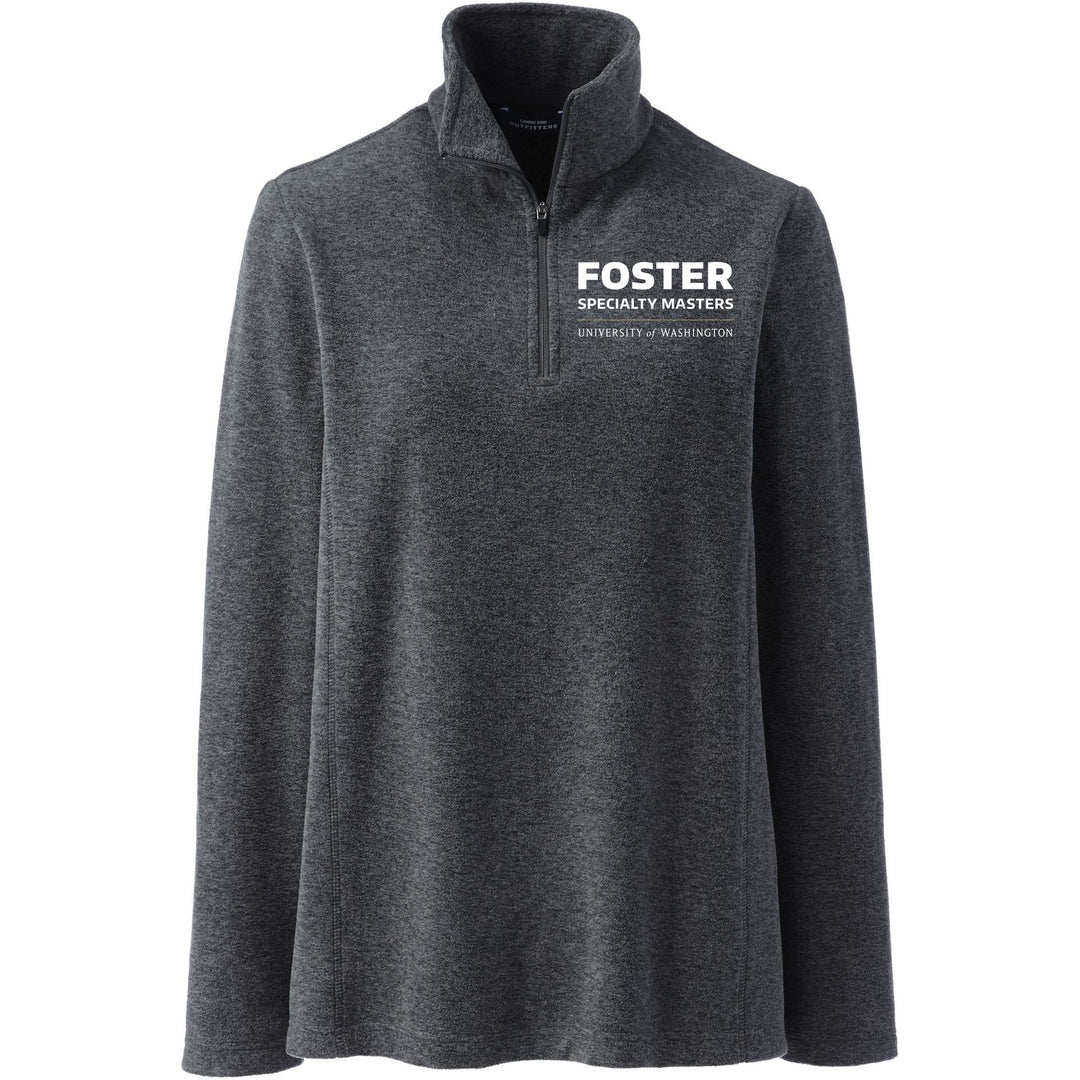 Lands' End Women's UW Foster Specialty Masters ThermaCheck Fleece Quarter Zip