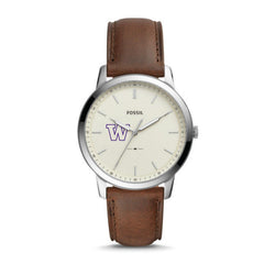 Photo of DROP SHIP Fossil Brown W Minimalist Leather Watch.