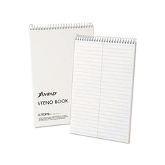 Ampad Greentint Kraft 6"x9" Gregg Ruled Steno Top Spiral Pad 80ct
