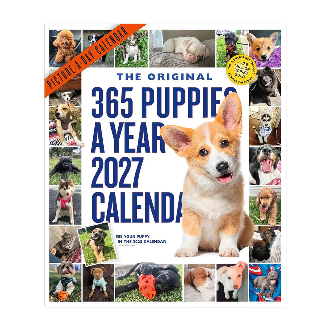 365 Puppies-A-Year Picture-A-Day Wall 2027 Calendar