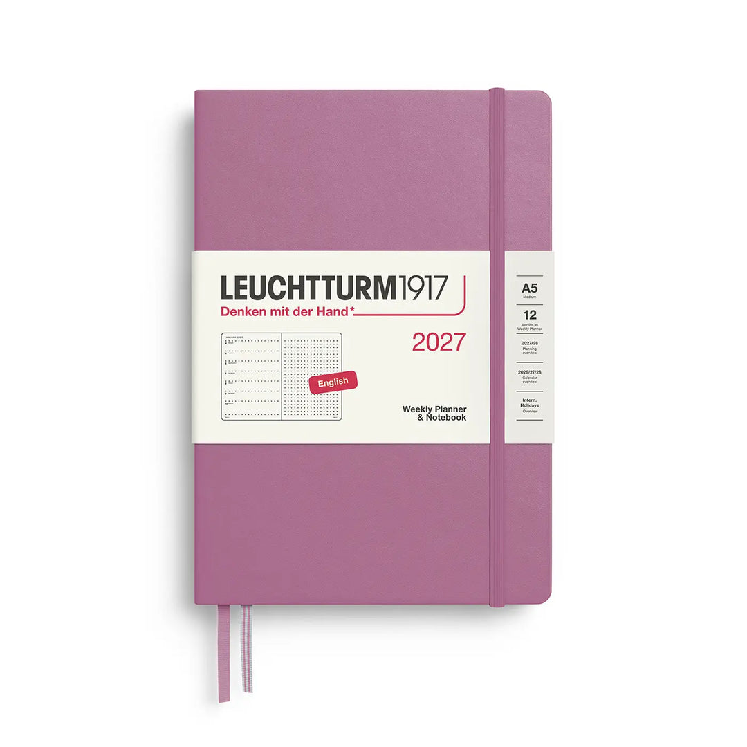 Leuchtturm 2027 Dotted A5 Weekly Hardcover Planner Notebook