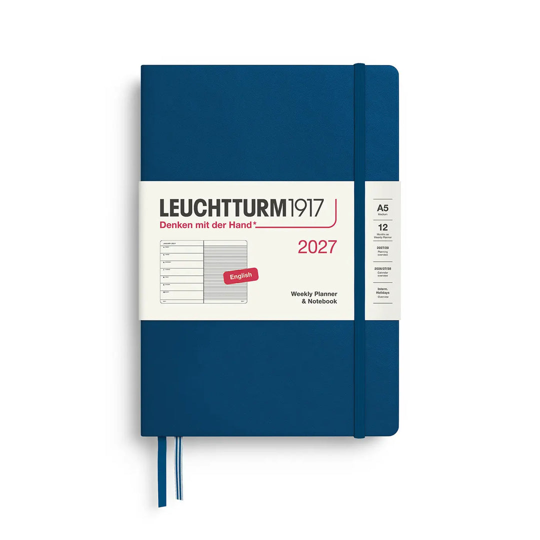 Leuchtturm 2027 A5 Weekly Hardcover Planner Notebook