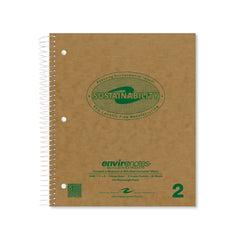 Roaring Spring Environotes 2 Subject College Ruled Spiral Bound Notebook 80ct