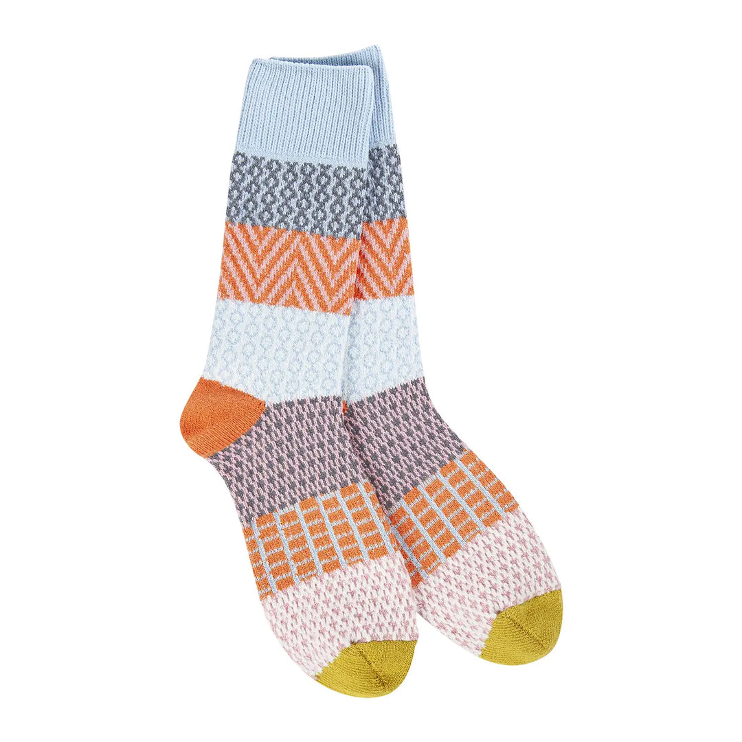 World's Softest Whimsical Holiday Gallery Textured Crew Socks