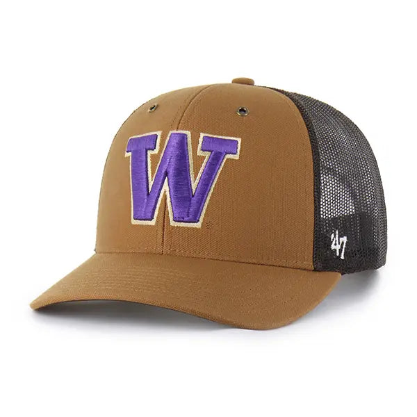 Carhartt x 47 Brand Brown Washington Huskies Trucker Hat
