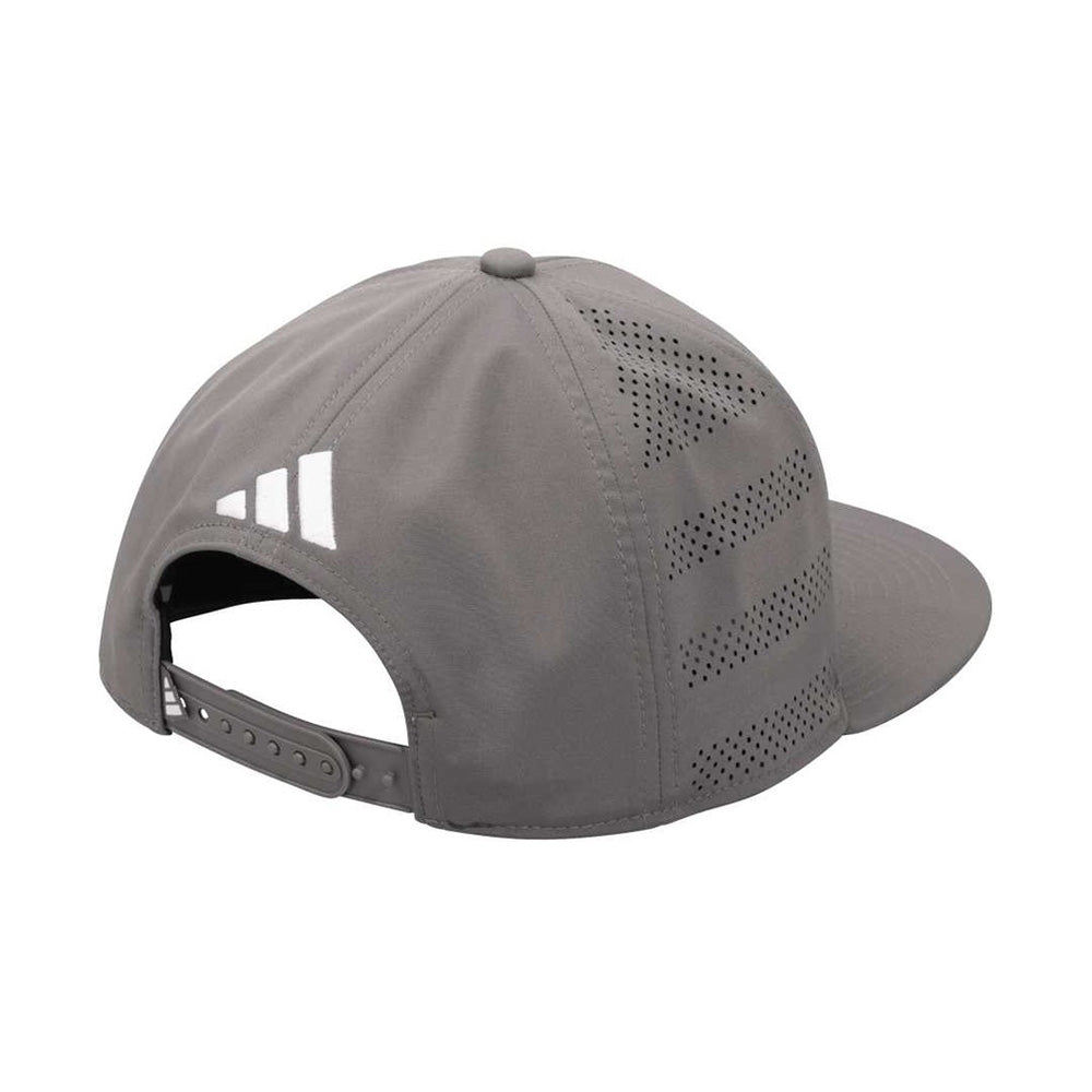 adidas Gray Washington Huskies Script Perforated Flatbill Hat