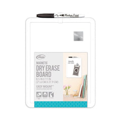 Board Dudes 8.5"x11" Plastic Frame Magnetic Dry Erase Board