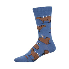 Photo of Socksmith Blue Capybara Men's Socks.