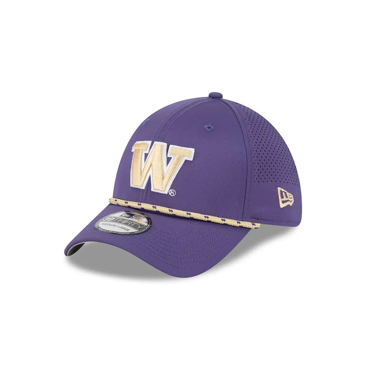 New Era Purple W 39Thirty PERF Stretch Fit Hat
