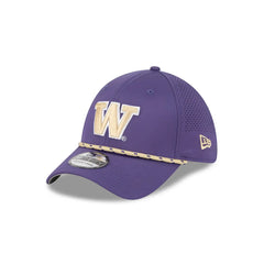 Photo of New Era Washington Huskies Purple 39Thirty PERF Stretch Fit Hat.