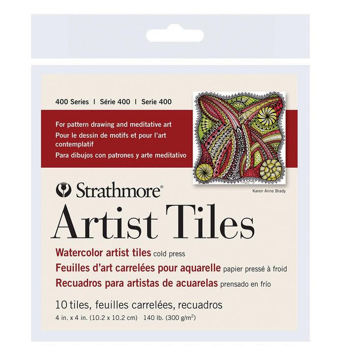 Strathmore Cold Press Watercolor Artist Tiles 10 Packs