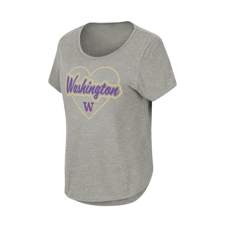 Colosseum Girls' Grey Washington Heart Myla Tee