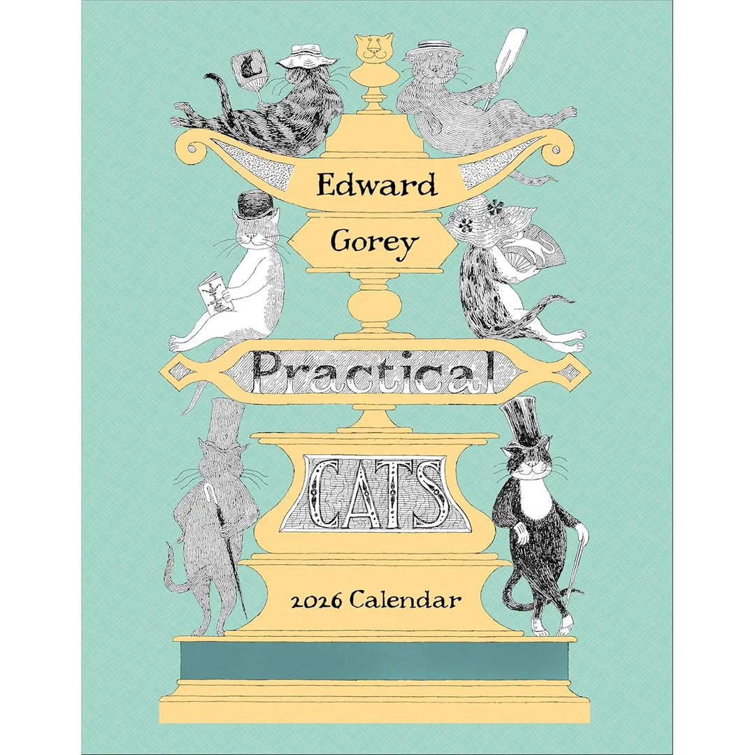 Edward Gorey: Practical Cats 2026 Mini Wall Calendar