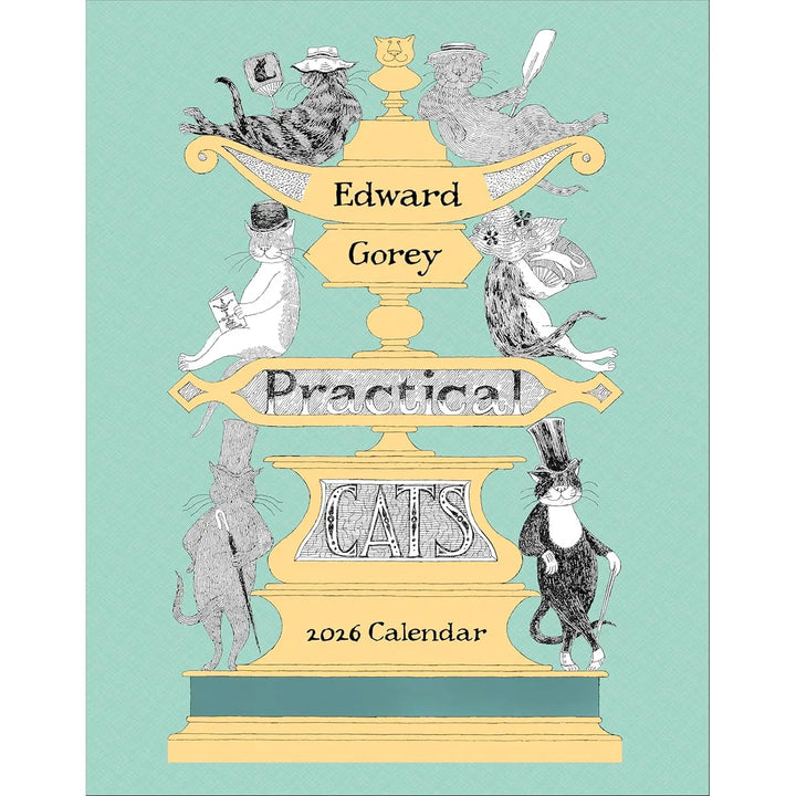 Edward Gorey: Practical Cats 2026 Mini Wall Calendar