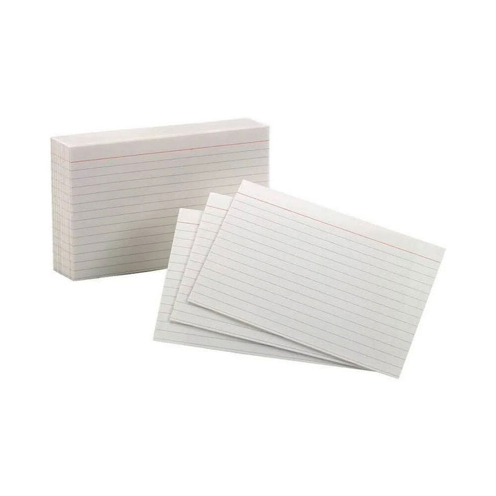 Oxford White Ruled Index Cards 100 Count