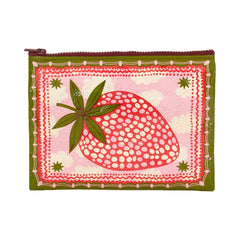 Blue Q Strawberry Coulds Zipper Pouch