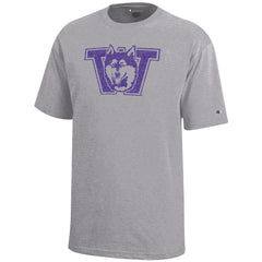 Photo of Champion Kids' Grey Vault Dog Soft Tint Tee.