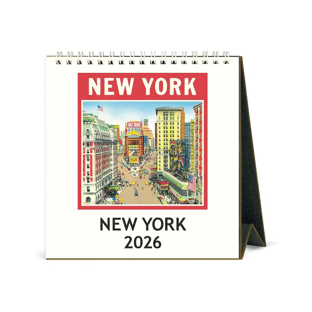 Cavallini New York 2026 Desk Calendar