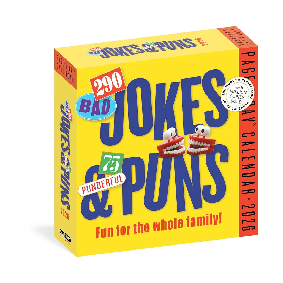 290 Bad Jokes & 75 Punderful Puns Page-A-Day Calendar 2026