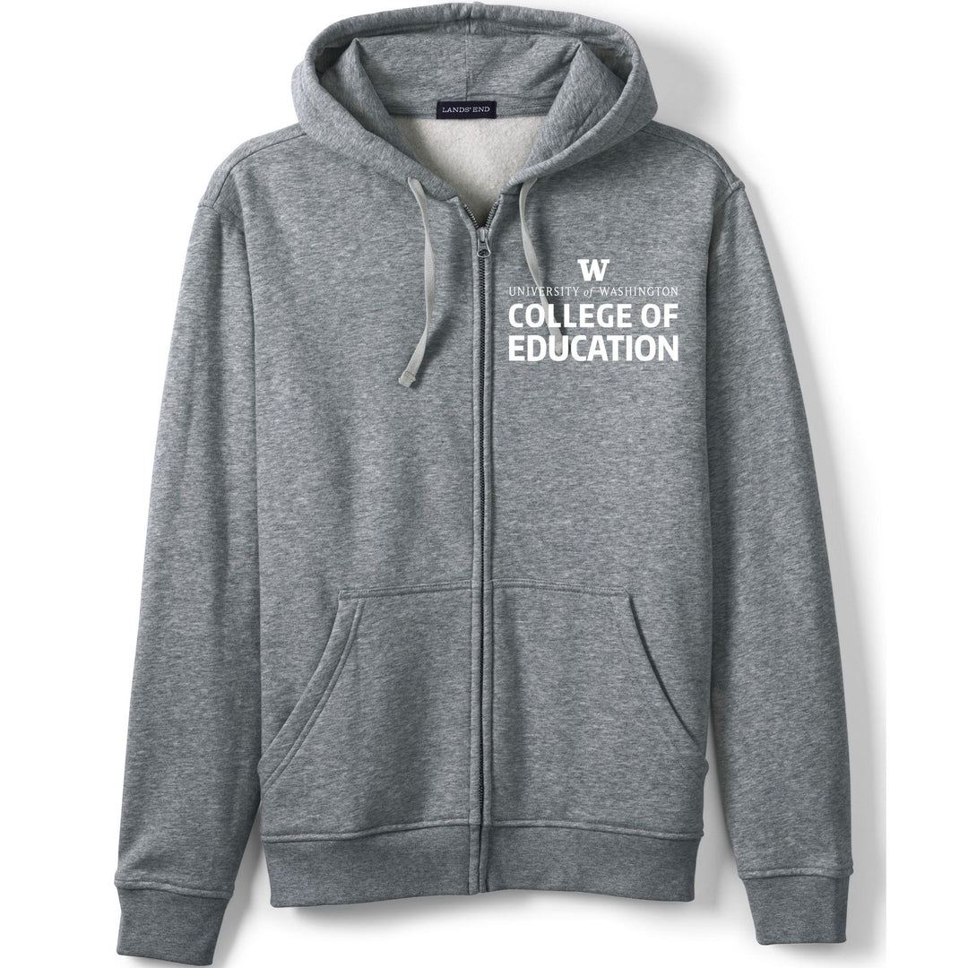 Lands' End Unisex UW College of Education Full Zip Hoodie Sweatshirt