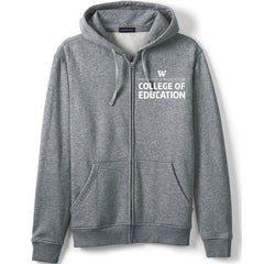 Lands' End Unisex UW College of Education Full Zip Hoodie Sweatshirt Hover
