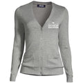 Lands' End Women's UW College of Education Cotton Modal Long Sleeve V-neck Cardigan Sweater thumbnail