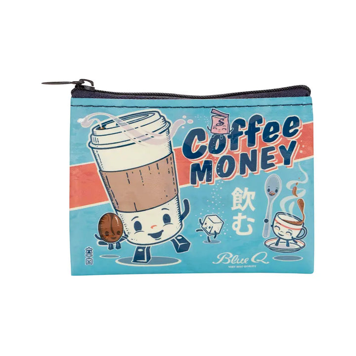 Blue Q Coffee Money Coin Purse
